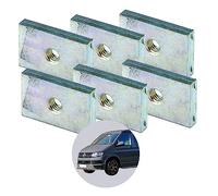 040 Parts Piedras de refuerzo de acero para VW T5 T6 T6.1 California con rosca M5 - para barra de refuerzo