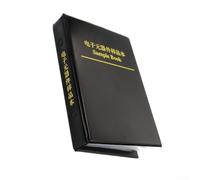 0402 - Kit de resistencias con surtido de resistencias de % tolerancia, rango de 0 ohmios a 10 m ohmios, carpeta de almacenamiento de componentes de plástico negro para