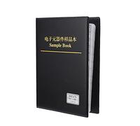 0402 Serie 170 Kit de Clasificación de Resistencias Valor Ejemplo Libro Componentes Electrónicos Organizador para Trabajadores Calificados en Plástico Negro