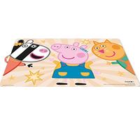 0409, Mantel Individual Peppa pig; George Pig; Dimensiones 43x29 cms; Producto de plástico Reutilizable; Libre bpa.