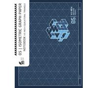 05 | 1/5 Inch Equilateral Triangle Isometric Graph Paper Notebook (Horizontal Layout): 3D Isometric Graph Paper Subtle Grid for Architectural Engineering & Product Design (Japanese Blue Cover)