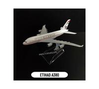 (05.ETIHAD A380)Scale 1:400 Metal Aircraft Replica Emirates Airlines A380 B777 Airplane Diecast Model Aviation Plane Collectible Toys for Boys