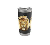 0534 The Lion is watching 2021 plus 4 Mumzy Maria Uberstein Vaso térmico de acero inoxidable de doble pared
