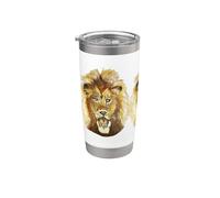 0534 The Lion is watching 2021 plus 4 Mumzy Maria Uberstein Vaso térmico de acero inoxidable de doble pared