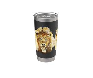 0534 The Lion is watching 2021 plus 4 Mumzy Maria Uberstein Vaso térmico de acero inoxidable de doble pared