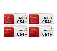 054 - Juego de cartuchos de tóner de repuesto para Canon 054 054H negro CRG054 para impresora Canon Color ImageClass MF642Cdw MF642c MF644Cdw MF641cw MF641c LBP622Cdw (negro, cian, magenta, amarillo)