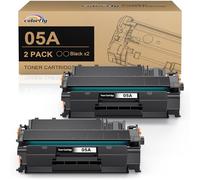 05A 05X CE505A CE505X Tóner Compatible para HP 05A Tóner 05X para HP LaserJet P2035 P2055DN P2035N P2055 P2055D P2055X P2030 P2050 Negro Paquete de 2