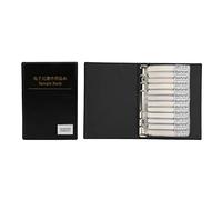 0603 Series Capacitor Assortment Kit | 90 Values Electronic Components Sample Book | Selected Plastic Material for Users/Hobbyists/DIY Projects | Black Organizer
