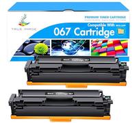 067 067H - Cartucho de tóner negro MF654CDW compatible con Canon 067 Black 067H Color ImageCLASS MF656CDW LBP632CDW MF653Cdw LBP633CDW MF651CW LBP631CW Tinta de alto rendimiento (paquete de 2)