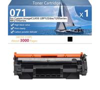 071 Cartucho de Tóner Compatible con Canon imageCLASS LBP122dw 120Series MF270Series Impresoras, Alto Rendimiento 3000 Páginas, Impresión Nítida,Black-1 Pack