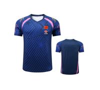 (08 NAVY with Flag, Kid S) New CHINA Team Table Tennis T-shirts Shorts Men Women Children Ping Pong t Shirt Table tennis jerseys Tennis Sport Shirt