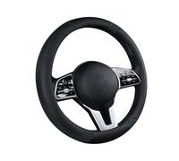 (083 verde) Funda de volante de cuero antideslizante para coche Motocovers, universal para volante de