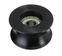 0840UU - Rodamiento de polea de pista inferior redonda tipo U, 8 x 40 x 20,7 mm, acero inoxidable, para automatización industrial, pistas de fotografía y equipos de fitness