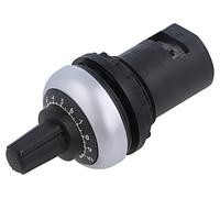 087.02.2 Potenciómetro 22mm Ø22mm IP66 Potenciómetro: 1-Vuelta 10kΩ FINDER