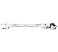 Llave de boca con articulación y trinquete 22 mm 09-053