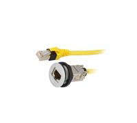 09454521504 Conector RJ45 22mm har-port -25-70°C Ø22,3 mm IP20 Color: plata H...