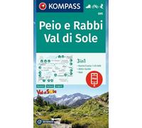 095 peio e rabbi - val di sole: 3in1 Wanderkarte mit Aktiv Guide inklusive Karte zur offline Verwendung in der KOMPASS-App. Fahrradfahren. Skitouren.