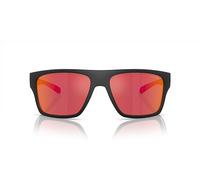Arnette Hombre Sunglass AN4330 Hijiki - Color del Marco: Negro, Color de la Lente: Gris Oscuro Espejado Rojo/Amarillo