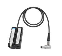 0B - Batería de 2 pines compatible con Lemo, ángulo recto a NP F550, F570, F960, F970, compatible con Blackmagic Video Assist 12G, Atomos Shogun/Ninja V, compatible con Sony L-Series, SmallHD