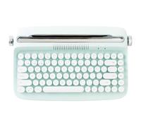 0RahagTFA Teclado Inalámbrico con Soporte Integrado Compatible con Multidispositivo ACTTO B303 Midnight Navy Retro Máquina De Escribir Estética(Sweet Mint)
