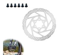 0XBIT 160 mm Disco Freno Bicicleta, Acero Inoxidable 1cr13 Disco de Freno de Bicicleta, Distancia Relativa Entre Orificios 44 mm, Adecuado para Bicicletas de Montaña y de Carretera
