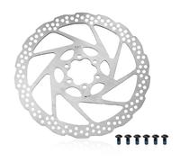 0XBIT 180 mm Disco Freno Bicicleta, Acero Inoxidable 1cr13 Disco de Freno de Bicicleta, Distancia Relativa Entre Orificios 44 mm, Adecuado para Bicicletas de Montaña y de Carretera