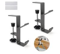 0XBIT 2 Piezas Cuelga Bolsos Mesa Ajustable y Extraíble, Colgador Multifuncional Para Oficinas, Salas de Estudio y Escritorios de Computadora