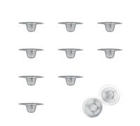 0XBIT Colador Fregadero, 10 Piezas Filtro Desague Fregadero, 7 CM Filtro Fregadero Cocina, Acero Inoxidable Filtro Fregadero, Adecuado para Fregaderos de Cocina, BañOs, DesagüEs