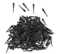 0XBIT Dardos Punta de Plastico, 200 Piezas Dardos Diana Electronica, Punta Repuesto Cabeza de Dardo, Dardos para Objetivo Electrónico, Negro