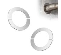 0XBIT Embellecedor Grifo Ducha, 2 Piezas Cubierta de Tubo de Acero Inoxidable, Roseta para Grifo Dividido, Collares de Tubería, para Grifos, Tuberías de Radiadores