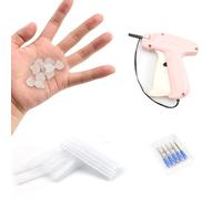 0XBIT Etiquetadora Precios, Etiquetadora Ropa, con 1100 Agujas Plástico 100 Bucles Luminosos para Osos, Maquina Etiquetas para Ropa, Edredones Etiquetas Marca