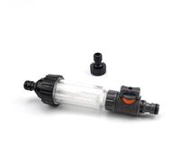 0XBIT Filtro Limpiador Alta Presión, Prefiltro Agua 3/4 Pulgadas, con Dos Conectores de Manguera, Filtro de Agua para Jardin para Hidrolimpiadoras, Bombas de Jardín, Caravanas y Autocaravanas