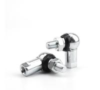 0XBIT Forma de L para Extremo de Varilla Roscada, 2 Piezas CS16 M10 Juntas Esféricas de Enlace Angular, Ángulo Bola Articulación con Pernos para Maquinaria de Construcción, Equipos de Automatización