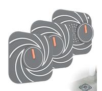 0XBIT Gel de Sílice Filtro Desague Ducha, Doble Capa Recoge Pelos Ducha, Atrapapelos Ducha, Filtro Pelos Desague Ducha Adecuado para Filtrar el Cabello y Bloquear los Olores