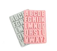 0XBIT Moldes de Silicona Chocolate, 2 Piezas Molde de Silicona para Dulces, Molde Chocolate con Modelos de 26 Letras, para Hacer Chocolates, Galletas, Pasteles, Dulces