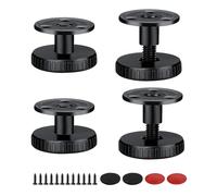 0XBIT Patas Regulables para Muebles, 4 Piezas Acero Carbono Patas Mueble, 27-40 mm Patas Niveladores, Niveladores de Muebles, Perforado o Autoadhesivo, Adecuado para Mesas, Armarios y Sofás