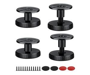 0XBIT Patas Regulables para Muebles, 4 Piezas Acero Carbono Patas Mueble, 27-40 mm Patas Niveladores, Niveladores de Muebles, Perforado o Autoadhesivo, Adecuado para Mesas, Armarios y Sofás