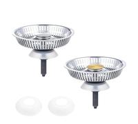 0XBIT Rejilla Desague Ducha, 2 Piezas Filtro Desague Ducha, Filtro Desague Fregadero con Núcleo Resorte, Evita Obstrucciones, Estante para Fregadero Cocina, Baño Balcón