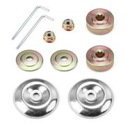 0XBIT Repuestos Desbrozadora, 10 Piezas Kit Fijación para Cortacéspedes, con Placa de Empuje y Cubierta Protectora, Repuestos para Cortacéspedes y Desbrozadora para Cortacésped