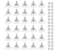 0XBIT Ventosas para Azulejos, 30 Piezas Ventosas con Rosca, con 30 Tuercas, Multifuncional M5 Ventosa Coche, Desmontaje sin Marcas, para Ventanas, Espejos, Azulejos