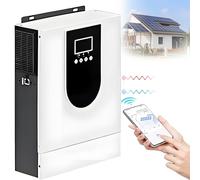 1.0-10.2KW Inversor Solar Híbrido DC 12V 24V 48V a AC 230V Inversor Off-Grid de Onda Senoidal Pura con Cargador Solar MPPT 160A Entrada Trabajo con Plomo-ácido y Batería de Litio(4.2KW/24V)