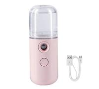 1.0 fl oz Face Mister Mini Water Mister para botella de spray facial USB recargable práctico pulverizador de niebla para hidratación cuidado de la piel maquillaje rojo claro