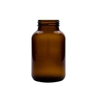 1.000 ml frasco de boca ancha, marrón, boca: DIN 68