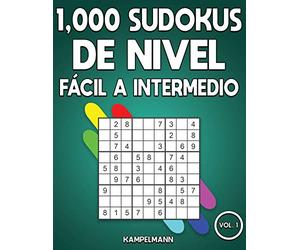 1,000 Sudokus de Nivel Fácil a intermedio: Libro de sudoku para adultos con soluciones (Vol. 1)