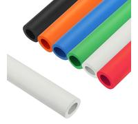 1.0M Tubería De Aislamiento Térmico, Manguera De Espuma Varios Tamaños y Colores, Cubierta Protectora para Gimnasio, Herramientas Mango Soporte ID 18-32.0mm(Blanco,25.0mm x 5.0mm x 1m)