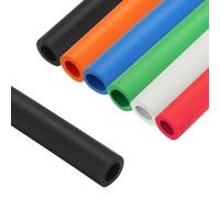 1.0M Tubería De Aislamiento Térmico, Manguera De Espuma Varios Tamaños y Colores, Cubierta Protectora para Gimnasio, Herramientas Mango Soporte ID 18-32.0mm(Negro,25.0mm x 5.0mm x 1m)