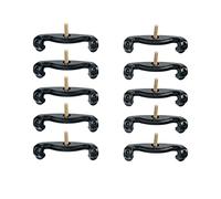 1 0pcs Ropa De Descanso Del Hombro Violín Garras Para 1/8 1/4 1/2 3/4 4/4 Reemplazo Del Descanso Del Hombro Del Violín Accesorios instrumentos violín (Color : 10pcs 1-4 1-2 Black)