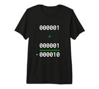 1+1=10 Binario Matemáticas Broma Programador Humor Camiseta Premium