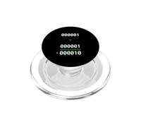 1+1=10 Binario Matemáticas Broma Programador Humor PopSockets PopGrip para MagSafe