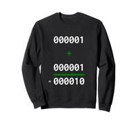 1+1=10 Binario Matemáticas Broma Programador Humor Sudadera